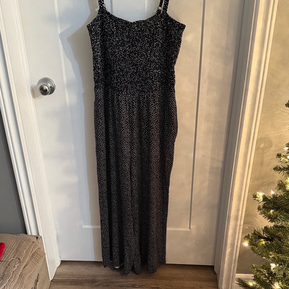 Old Navy Black and White Jumpsuit